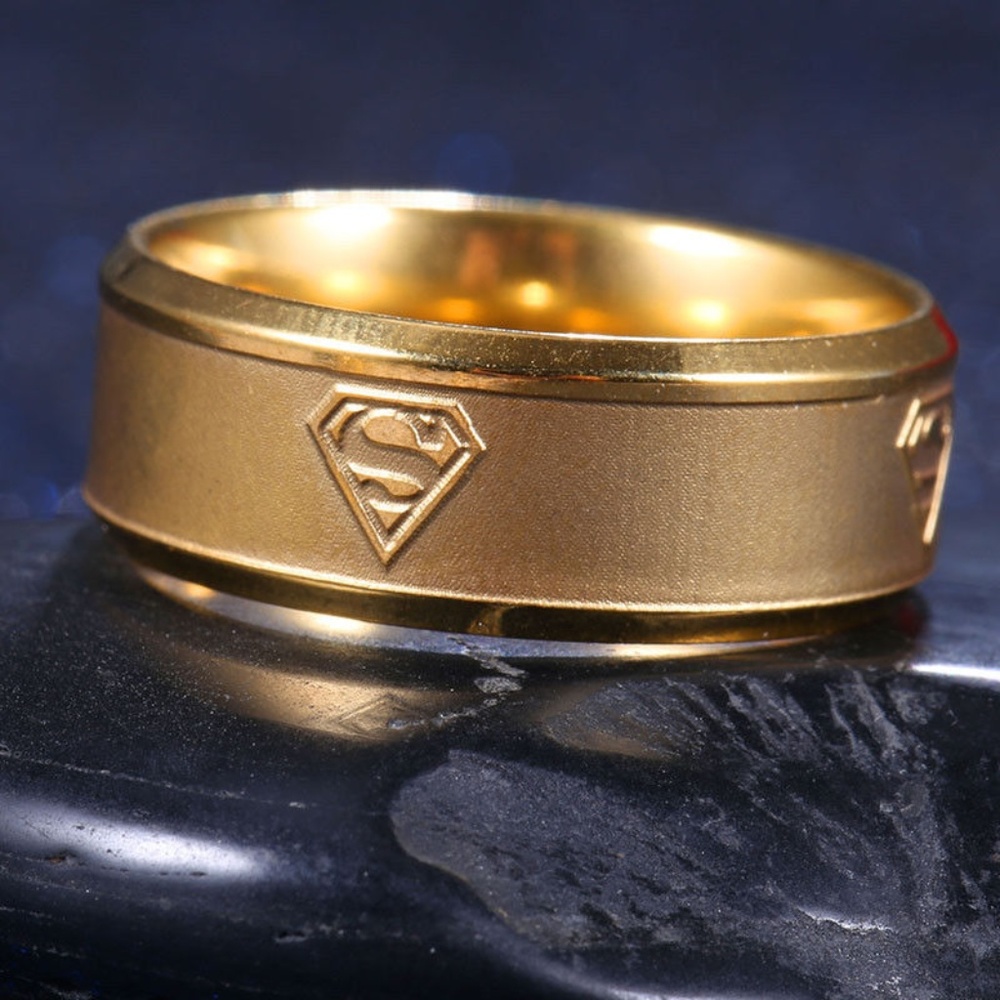 Men&Women Superman Stainless Steel Titanium Band